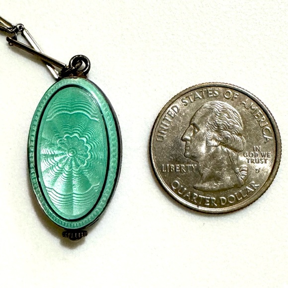 SALE Antique C. Bucherer Lucerne Suisse .955 Silver 15J Guilloche Watch Pendant - Picture 4 of 15